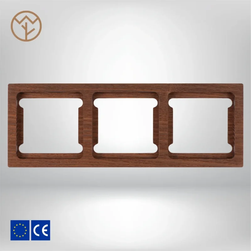 Wemel Wood - Afdekraam 3-voudig WW TS 003 - Natuurlijk Bruin