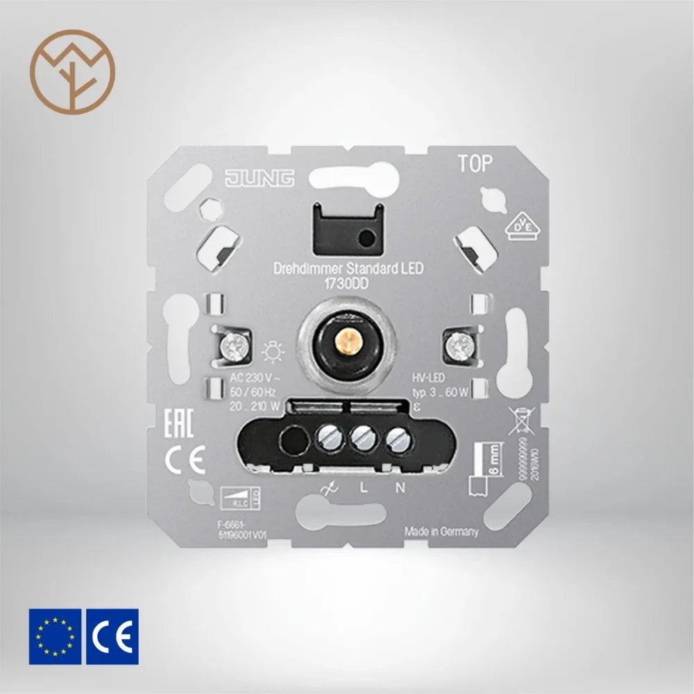 Wemel Wood - Thermohout Dimmers - JUNG 1730 D