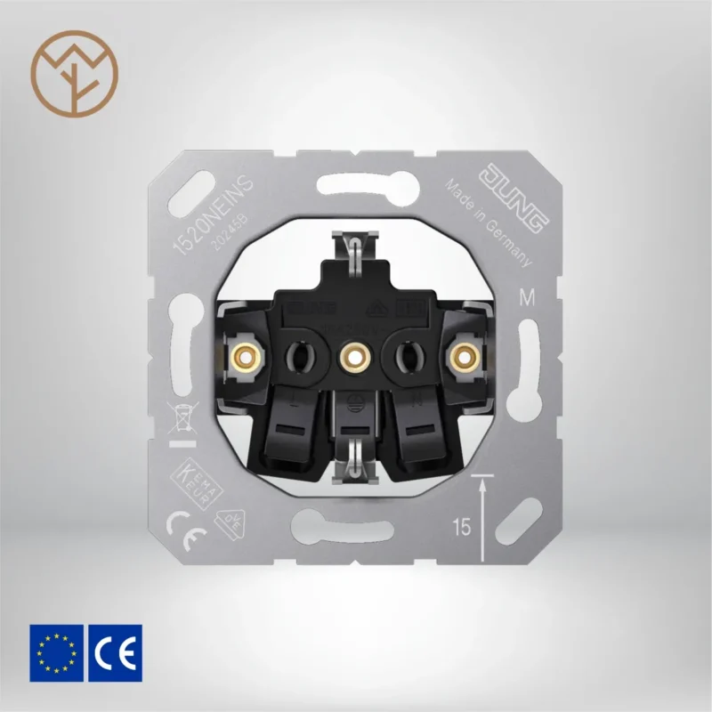 Wemel Wood - Thermohout Wandcontactdozen - JUNG 1520 EINS